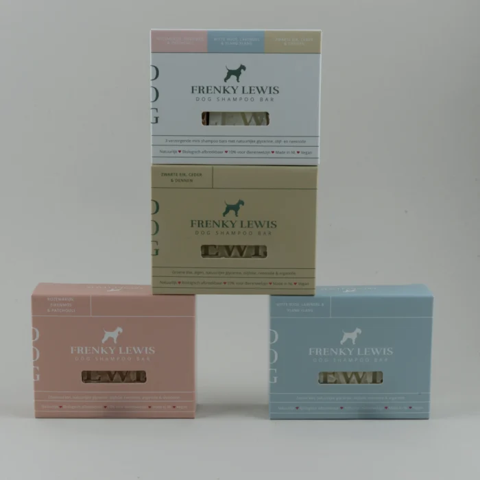 Natuurlijke dog Shampoo Bar- 3 mini’s in 3 geuren