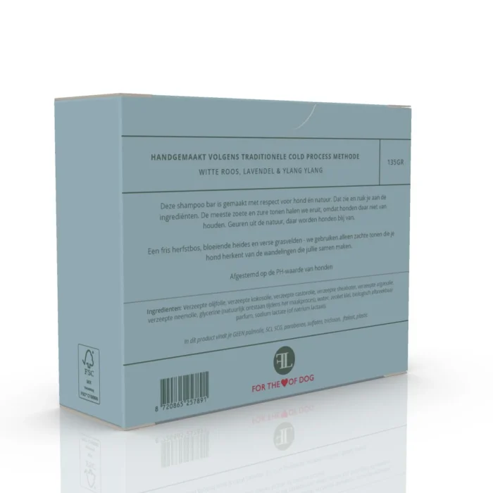 Natuurlijke dog Shampoo Bar - Witte roos, Lavendel, Ylang Ylang