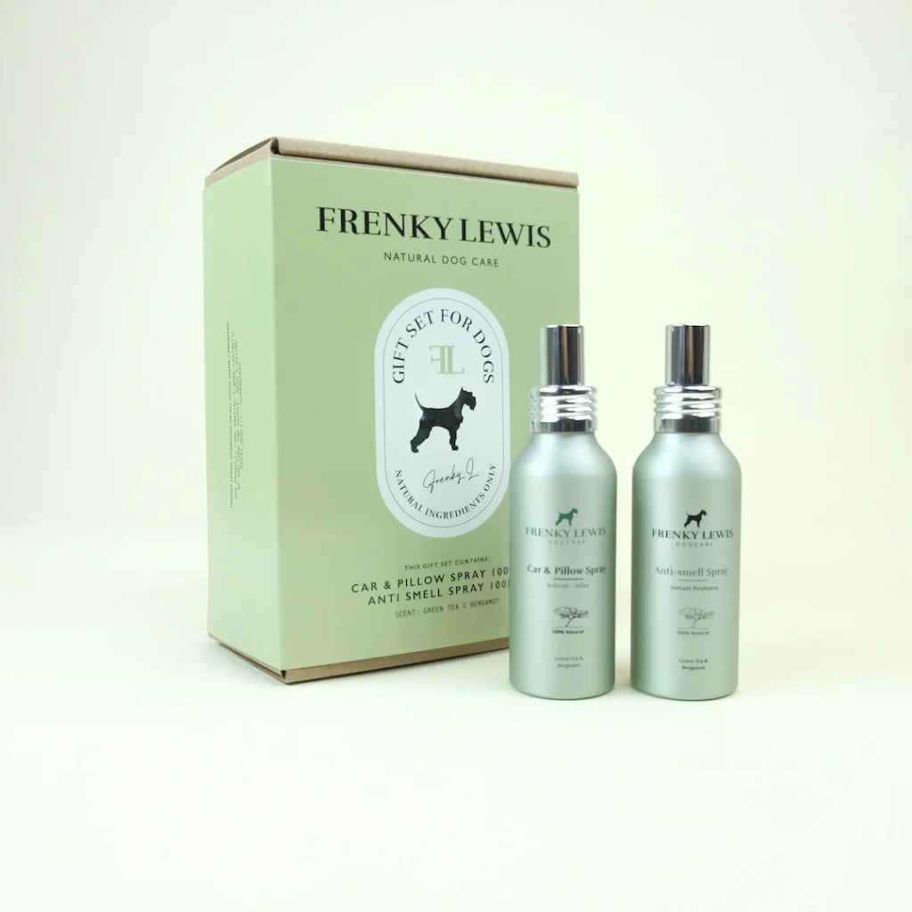 giftset hond antigeur en auto groen