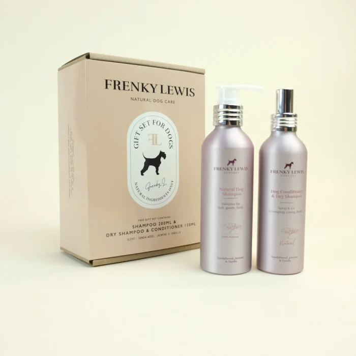 giftset hond dry shampoo en conditioner oranje ml